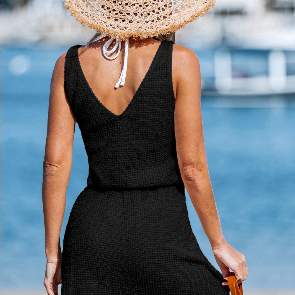 Cupshe Black Swim Coverup Dress - Picture 2 of 3